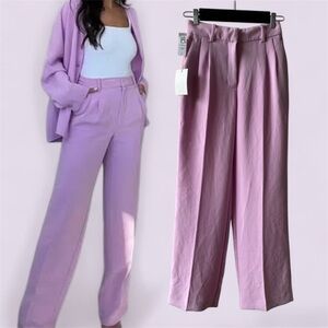 BNWT Aritzia Wilfred purple effortless pant (Wilfred effortless in orchid petal)